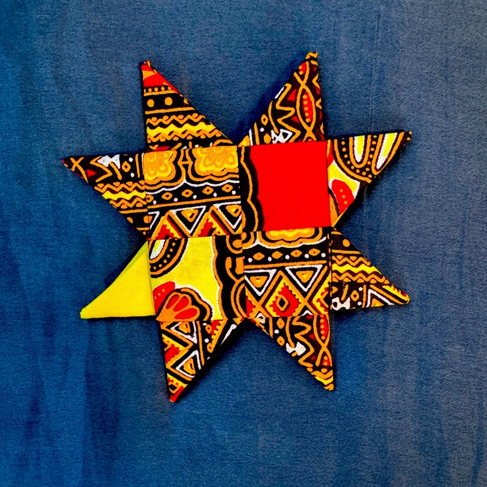Handmade 8 Pointed Fabric Star